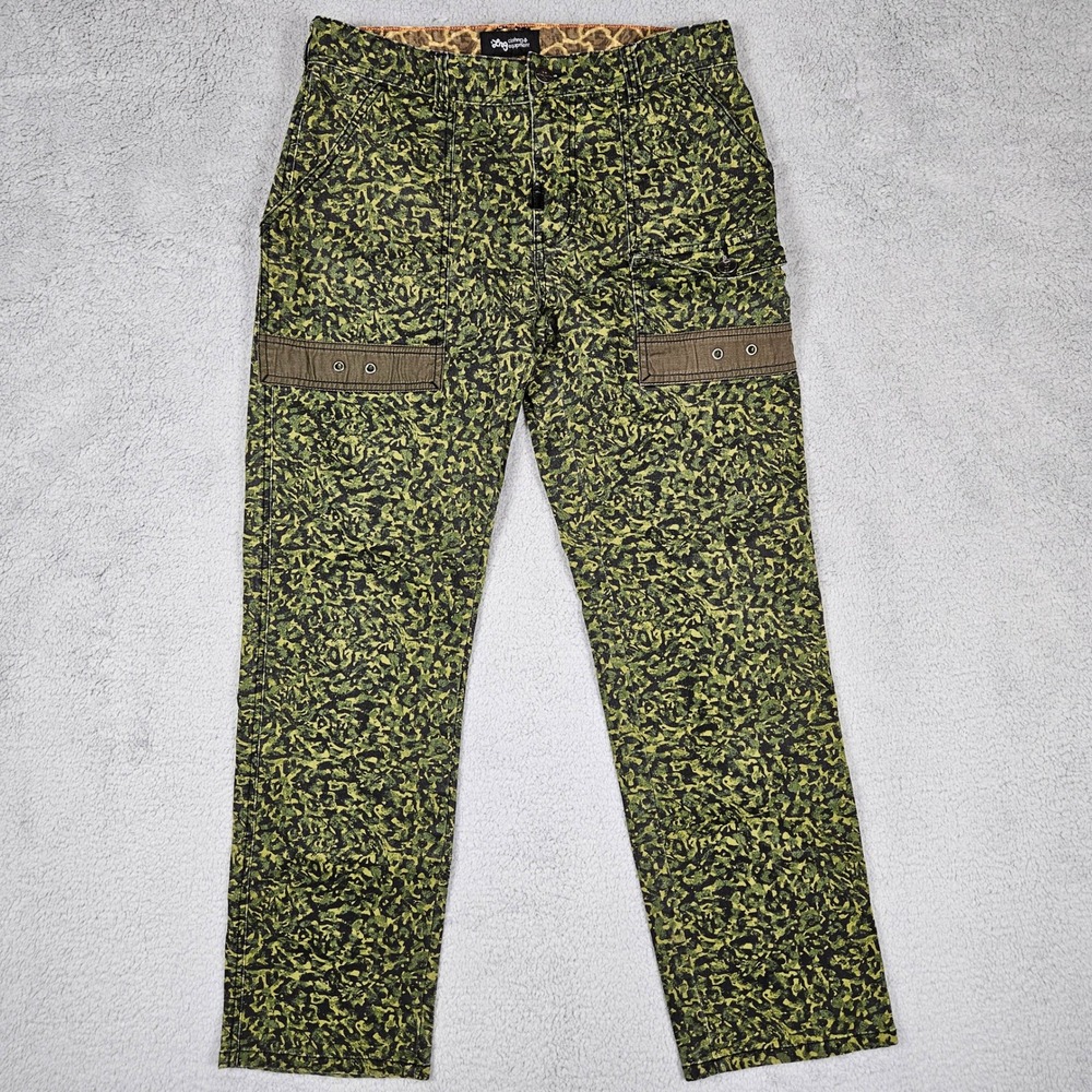 LRG Lifted Research Group‎ (Men's 34x30) Green Camo Cargo Pants Skate Streetwear